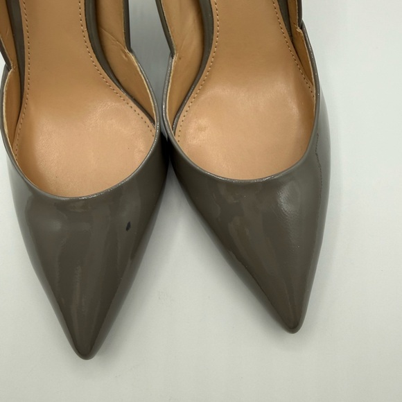 MICHAEL Kors Elegant Gray Patent Leather Stiletto Pumps Pointy Toe Classic Heels - Picture 14 of 16